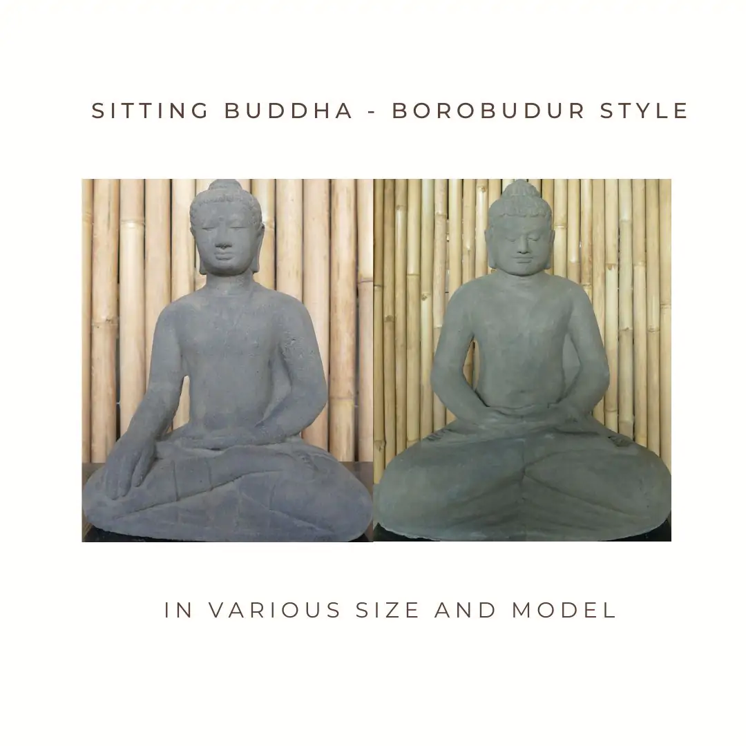  Product image 1 of the product “Buddha, sitting - Borrobudur, the sizes 34cm and 76cm. SB3 and SB4 models. ”